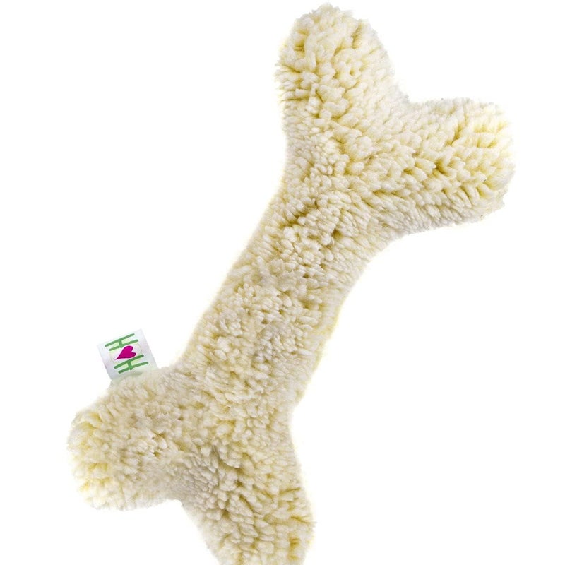 HuggleHounds Plush Bone Dog Toy - Dog Fuzzy Bone Toy, Soft Fleece, Durable Stuffed Dog Toy for Large Breeds, Puppies, Faux Sheepskin - 24" HuggleFleece Bone - Image 1